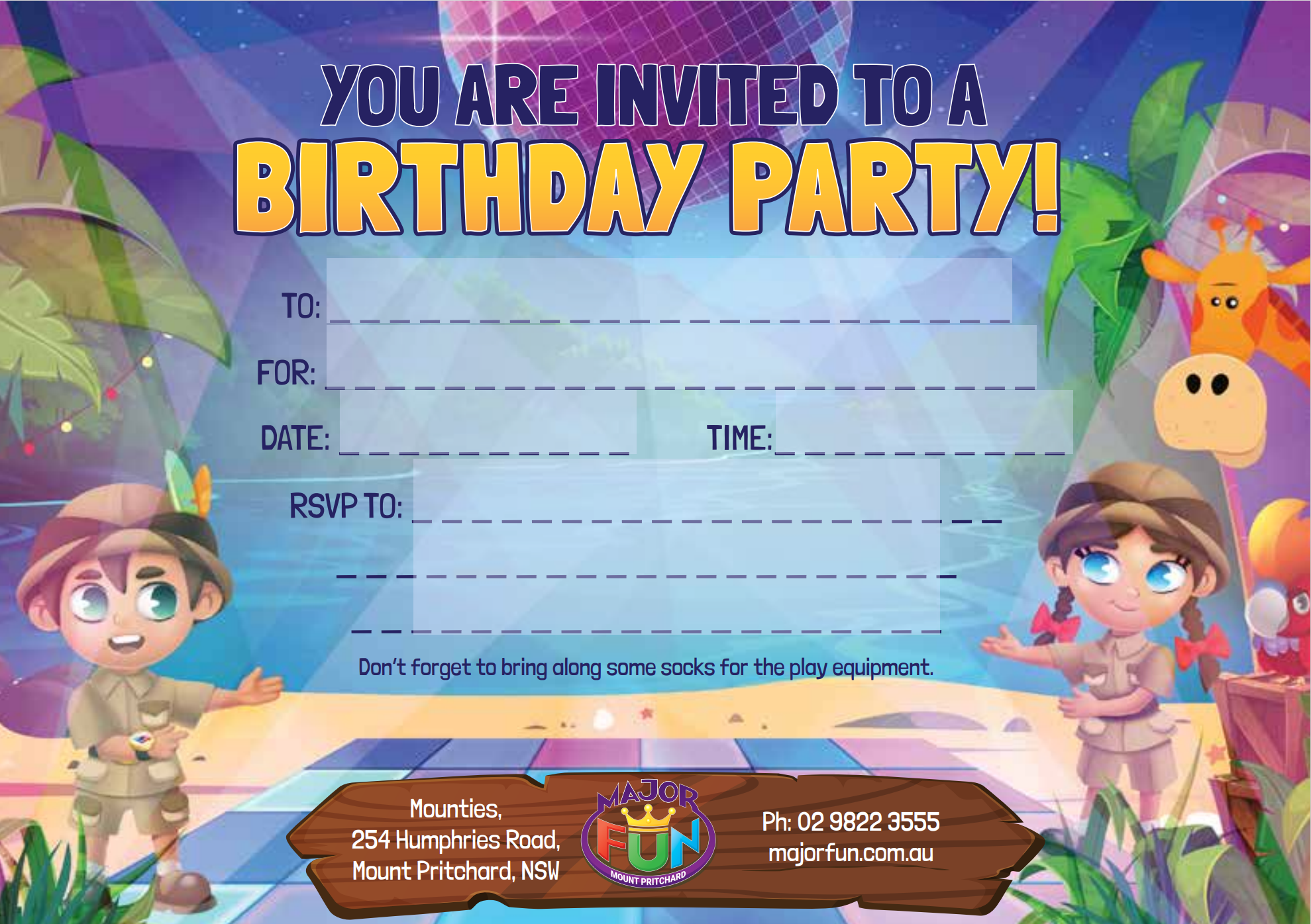 undefined - Major Fun Freshwater - Birthday Parties - illustration 061769d8-5d92-48ea-9700-b3b7579e0fd3