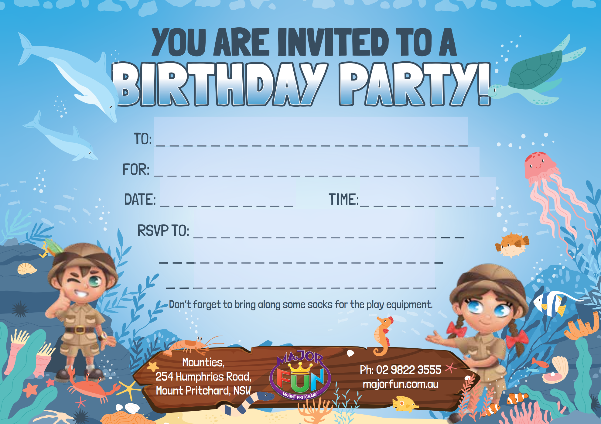 undefined - Major Fun Freshwater - Birthday Parties - illustration 2ea6e5b3-9468-437b-8eea-4cd70498dad2